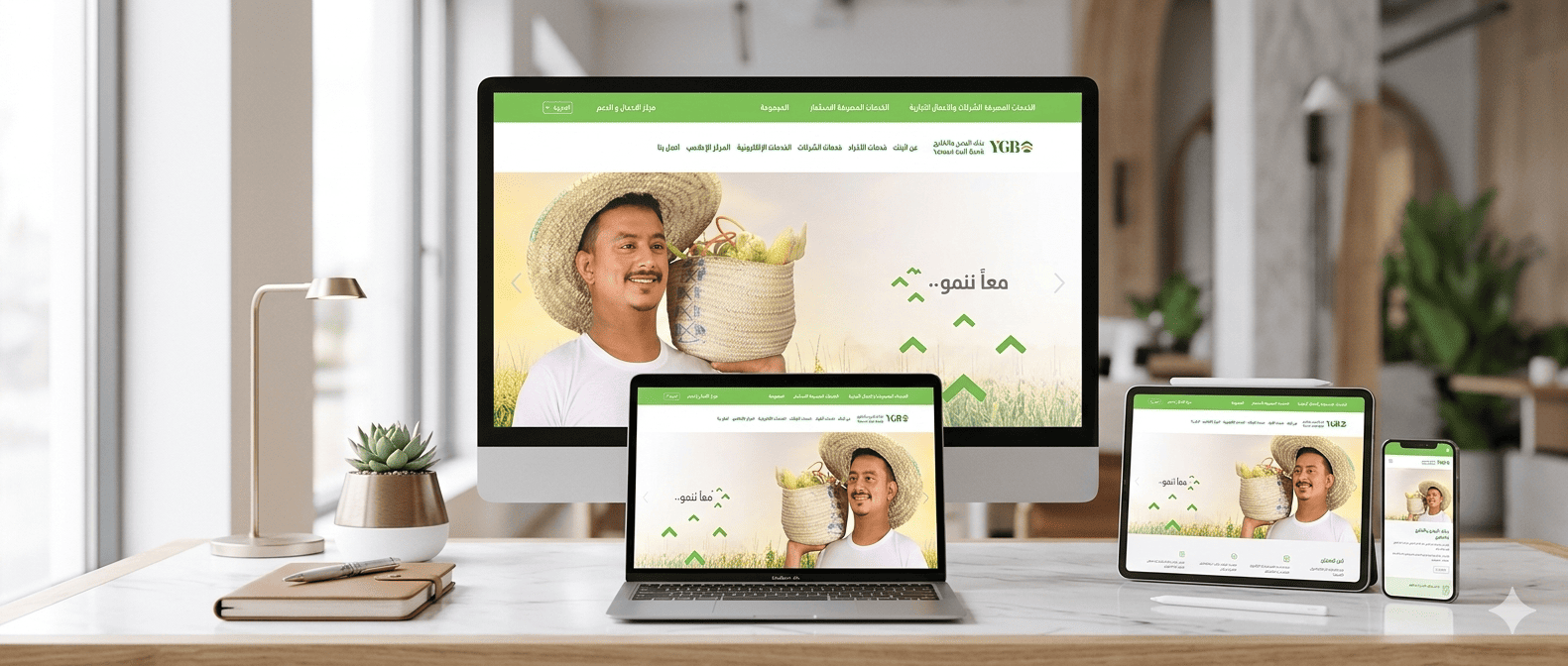 موقع تعريفي لخدمات بنك اليمن والخليج
